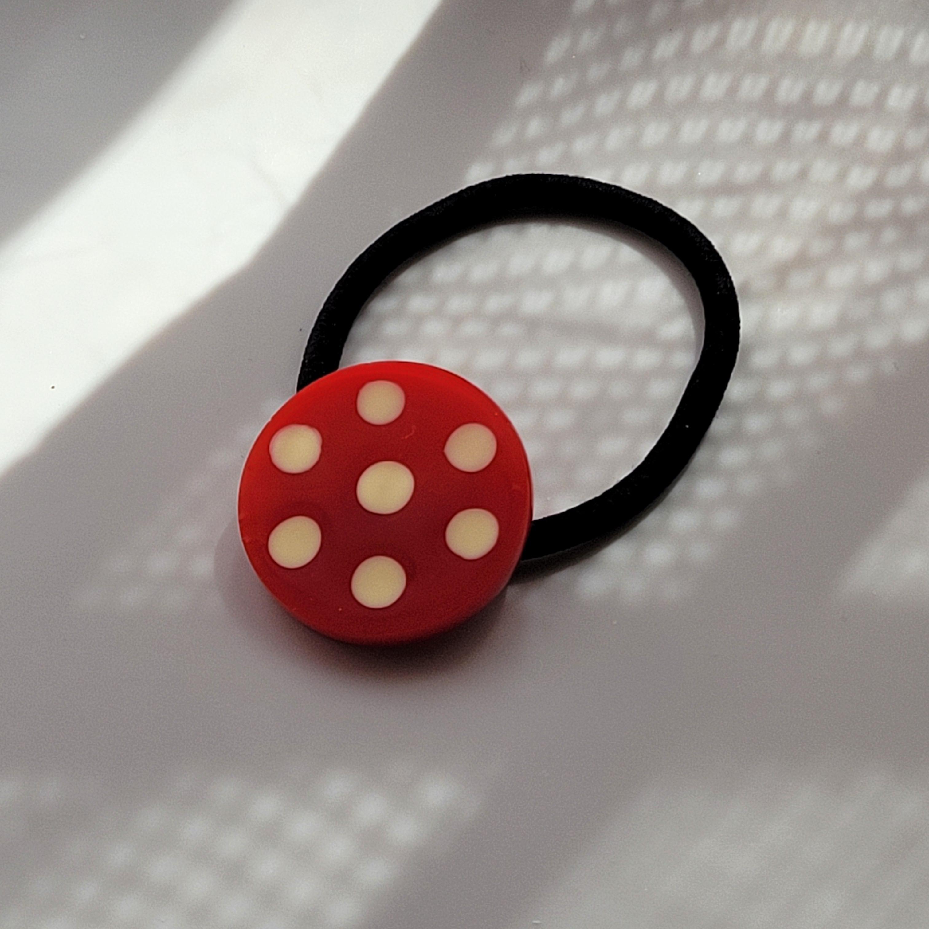 hair band polkadot red1枚目の画像